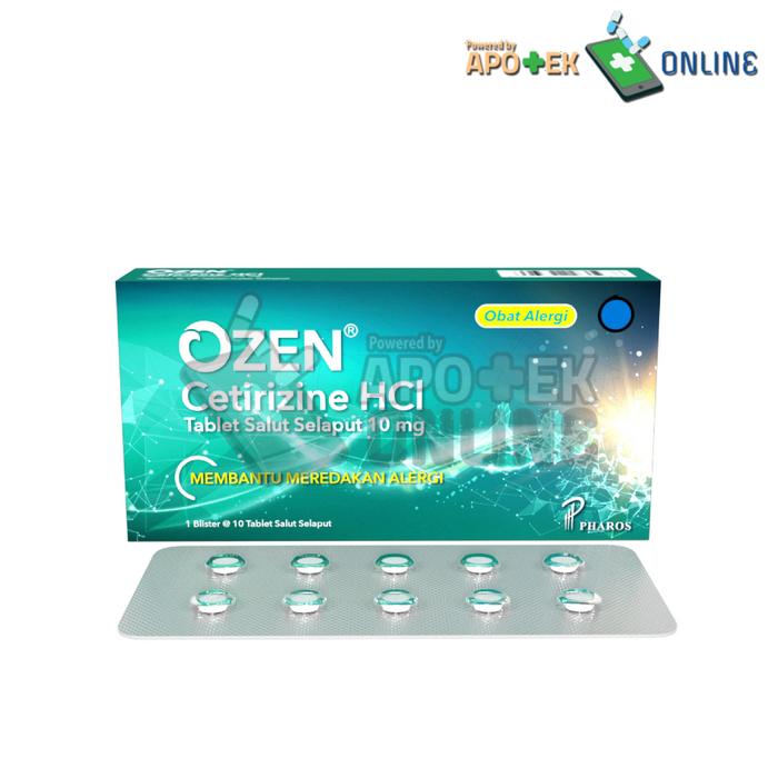 OZEN 10 MG BLISTER 10 TABLET/CETIRIZINE/ANTI HISTAMINE/ANTI ALERGI