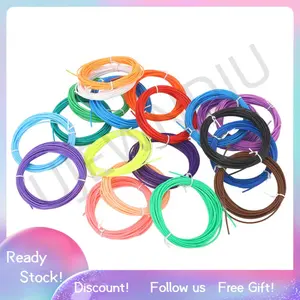 Ujewndju 3D Printing Pen Refill  Soft PCL 20 Colors Filament 1.75mm