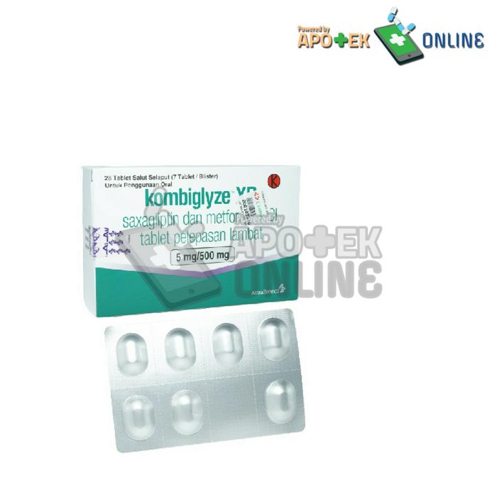 KOMBIGLYZE XR 5/500 MG STRIP 7 TABLET