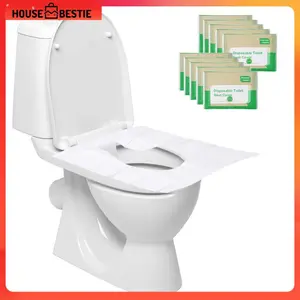 Cover Alas Dudukan Toilet WC Travel Disposable Seat Cover 50 Lembar