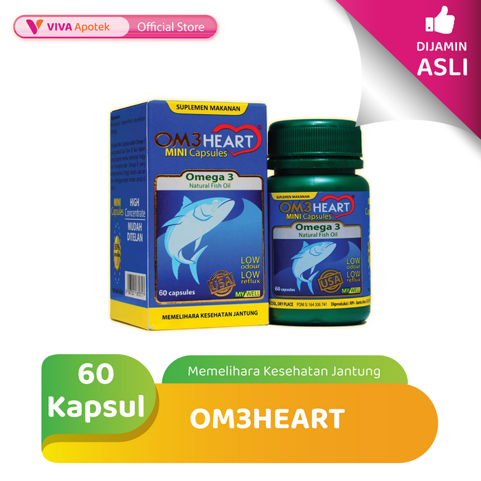 Gambar Om3Heart Bottle 60 Kapsul dari VIVA APOTEK Kota Administrasi Jakarta Utara Tokopedia