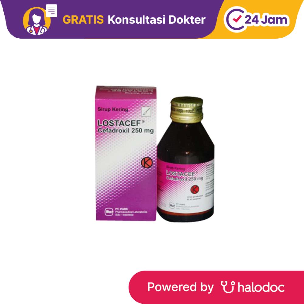 Lostacef 250 mg/5 ml Sirup 60 ml - Antibiotik - Halodoc