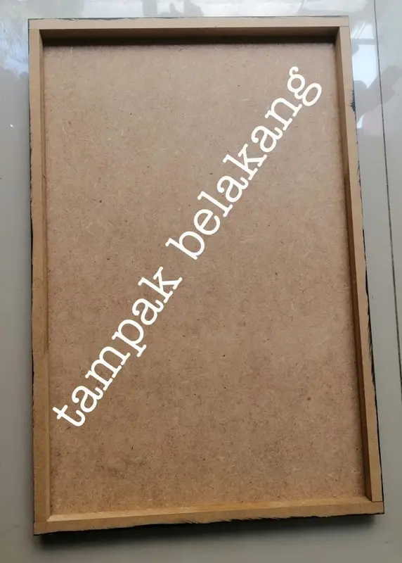 hiasan dinding abstrak desain minimalis gambar tanaman dekorasi kayu 2