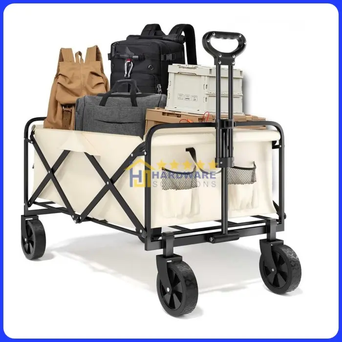 Troli Barang Lipat Camp Wagon Oxford Steel with Brake - VV80