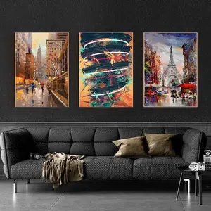 hiasan dinding abstrak lukisan pajangan dinding kayu