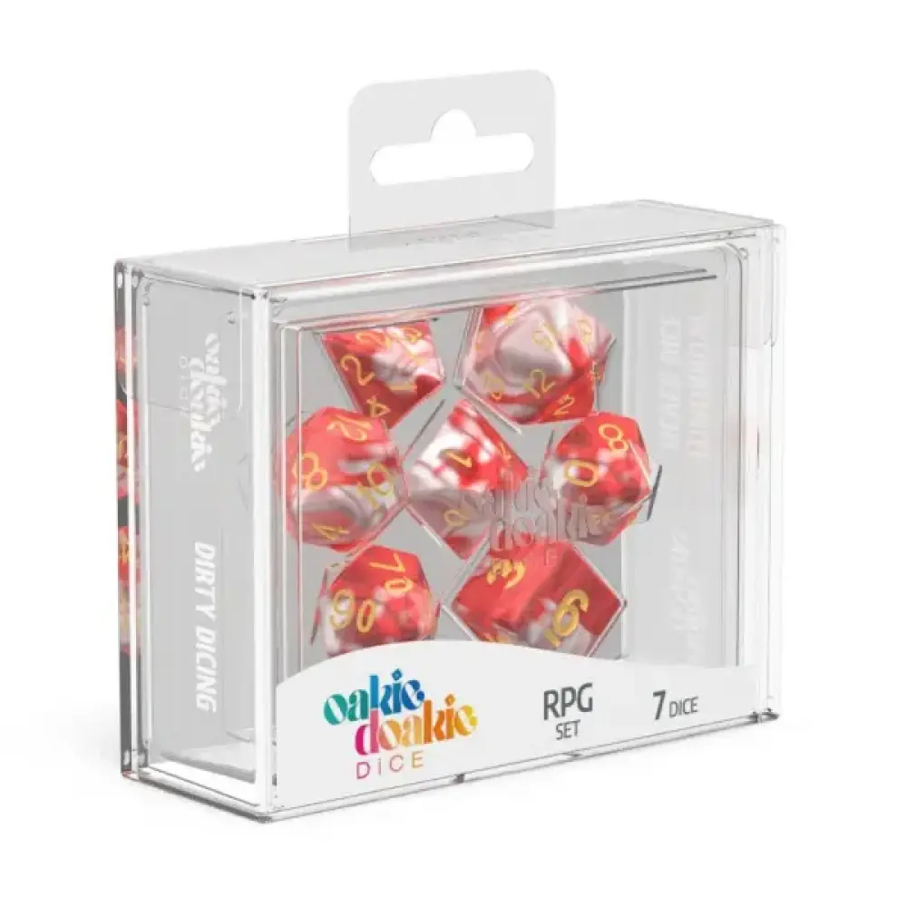 Oakie Doakie 7 Dice Dadu RPG - Gemidice Red Sky