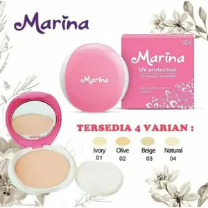 Marina Compact Powder UV Protection 12gr – Bedak Padat dengan Perlindungan Sinar UV untuk Sehari-hari