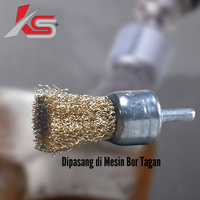 Gambar K55 Mata Bor Sikat Kawat Kuningan 2,5cm Drill Mounted Wire Brush 1inch dari MST TOOLS Kota Administrasi Jakarta Barat 2 Tokopedia