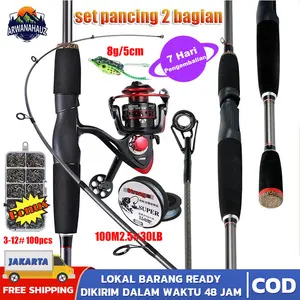 (COD) pancing 1 set lengkap kuat / pancing casting full set / joran