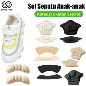 Sol Anak-anak Ukuran Sepatu Yang Diperkecil Bantalan Tumit Anti Selip