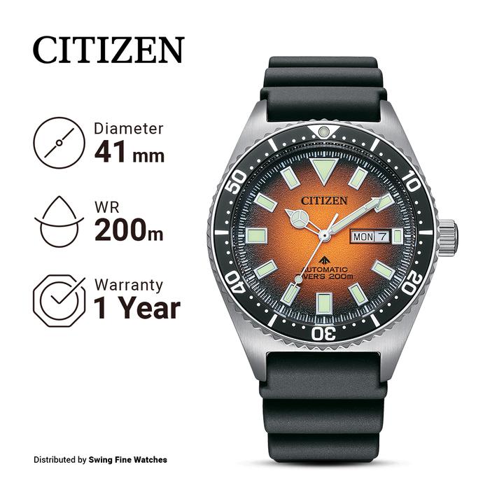 Gambar Citizen Promaster NY0120-01Z Jam Tangan Pria Automatic Rubber Original dari Swing Fine Watches Kota Administrasi Jakarta Barat Tokopedia