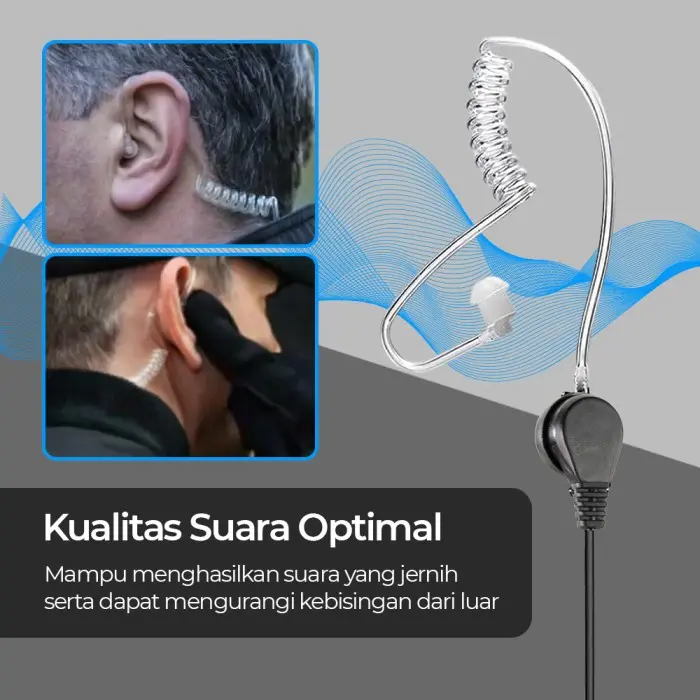 Earphone Paspampres Fbi Baofeng/kenwood/Lupax/pofung Ht Walkie Talkie 2