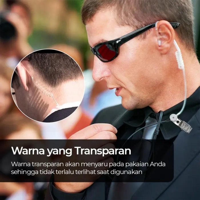 Earphone Paspampres Fbi Baofeng/kenwood/Lupax/pofung Ht Walkie Talkie 4