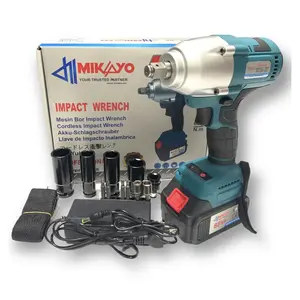 New Bor Impact Wrench Torsi 600Nm Brushless Mesin Buka Baut Ban Mobil