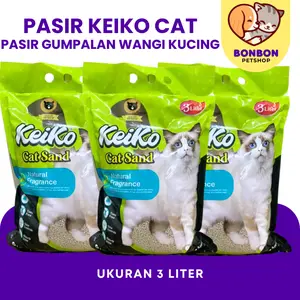 Pasir Wangi KucingGumpal Keiko 3 Liter Cat Sand Keiko 3ltr Pasir