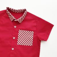 Gambar HEYTIMMY - Kemeja Anak Laki Laki Lengan Pendek - Eton Shirt - RED, 6-7 tahun dari Heytimmy Kota Administrasi Jakarta Utara 4 Tokopedia