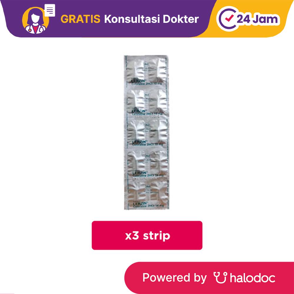 Lerzin 10 mg 3 Strip (10 Kapsul/Strip)