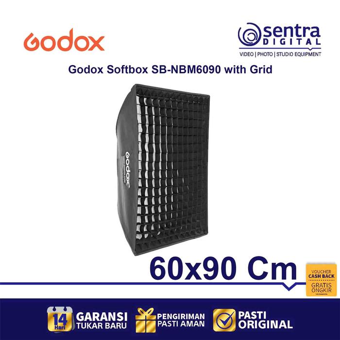 Gambar Godox Softbox SB-NBM6090 SBNBM6090 with Grid ( 60x90 cm ) dari Sentra Digital Kota Surabaya Tokopedia