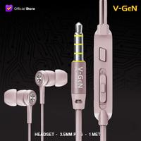 Gambar V-GeN Earphone EPW-03 Premium Wired Handsfree Clear Sound Extra Bass dari Semua V-GeN Kab. Tangerang 2 Tokopedia