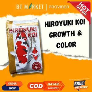Hiroyuki Koi Growth and Color 5 Kg Hiroyuki Kuning Pakan Ikan Protein