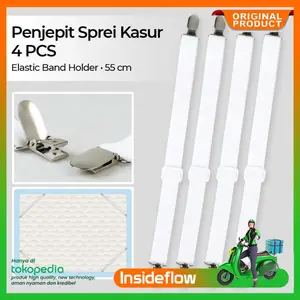 4 PCS Karet Penjepit Pengait Jepitan Ujung Sprei Kasur Clip Holder