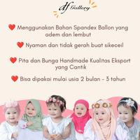Gambar Turban Anak Bayi Perempuan Zara dfGallery Permata Bludru Cantik - Maroon dari dfGallery.id Kota Surabaya 3 Tokopedia