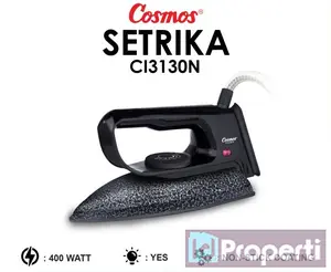 Cosmos CI3130N Setrika Pengaman Suhu Iron Setrika Stainless Steel 400W