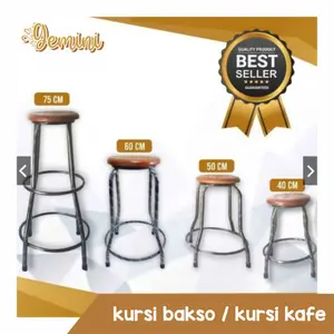 kursi bakso 50 cm 75 cm / bangku cafe / kursi cafe / kursi besi /