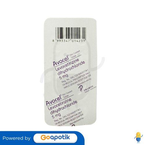 AVOCEL 5 MG BLISTER 10 TABLET