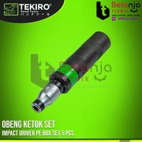Gambar TEKIRO Obeng Ketok Set 5 Pcs Impact Driver Tekiro 5 Pcs dari Belanja Teknik Kota Bogor 3 Tokopedia