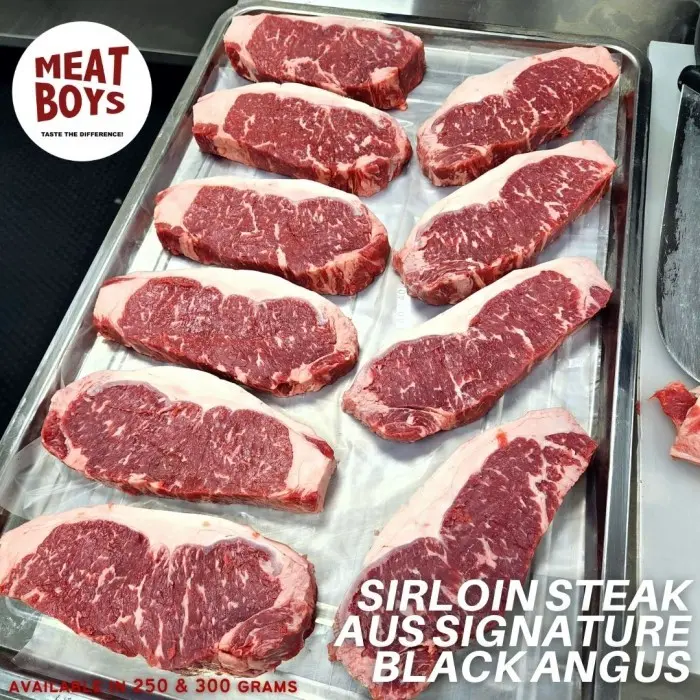 Gambar SIRLOIN STEAK MB3-5 AUS SIGNATURE BLACK ANGUS dari Meat Boys Kota Administrasi Jakarta Selatan 5 Tokopedia