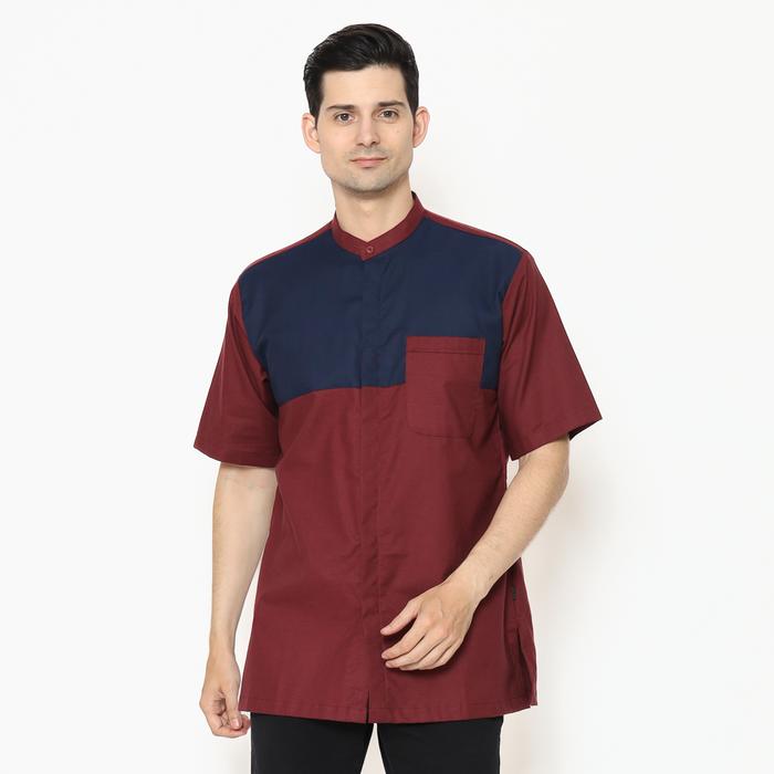 Gambar Allev Koko Zidane - Maroon - Navy - S dari Allev.Store Kota Administrasi Jakarta Barat Tokopedia