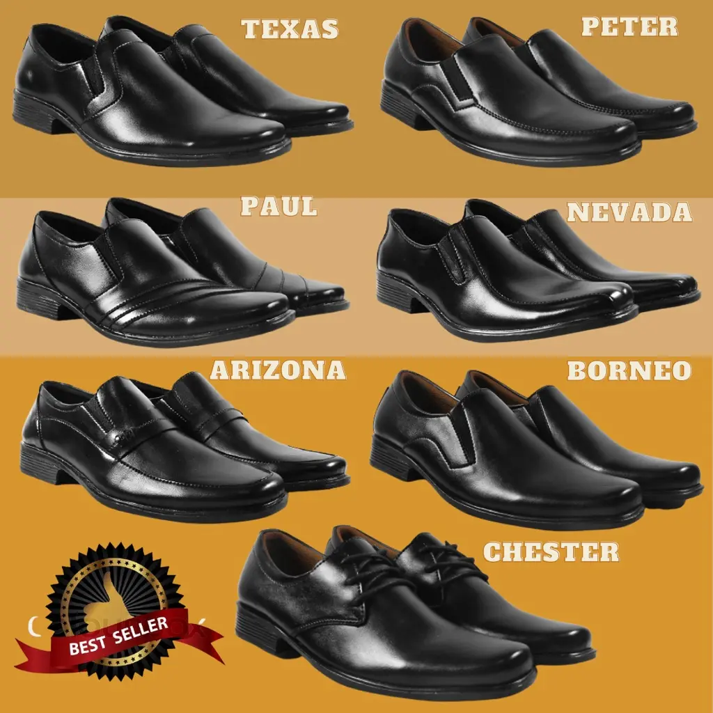Sepatu Pantofel Pria Pantofel Hitam Sepatu Pantofel kerja