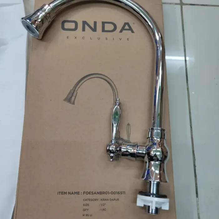 KRAN AIR WASTAFEL angsa ONDA EXCLUSIVE TYPE H 85 LI 1/2 INCH