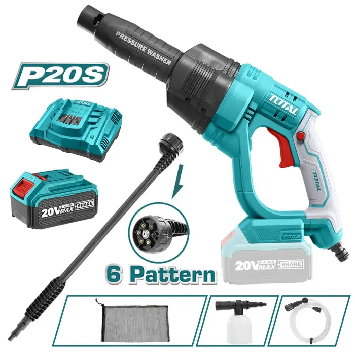 TTL CORDLESS PRESSURE WASHER POWER CLEANER WATER GUN TPWLI20084