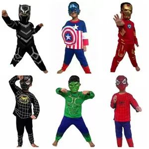 Kostum baju anak superhero avenger hulk/spiderman/ captain america