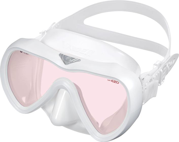 Diving Mask Gull Vader UV420 AR+CUT White Silicone White