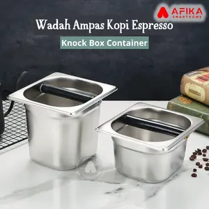 Wadah Ampas Kopi Espresso Stainless Steel Knock Box Container