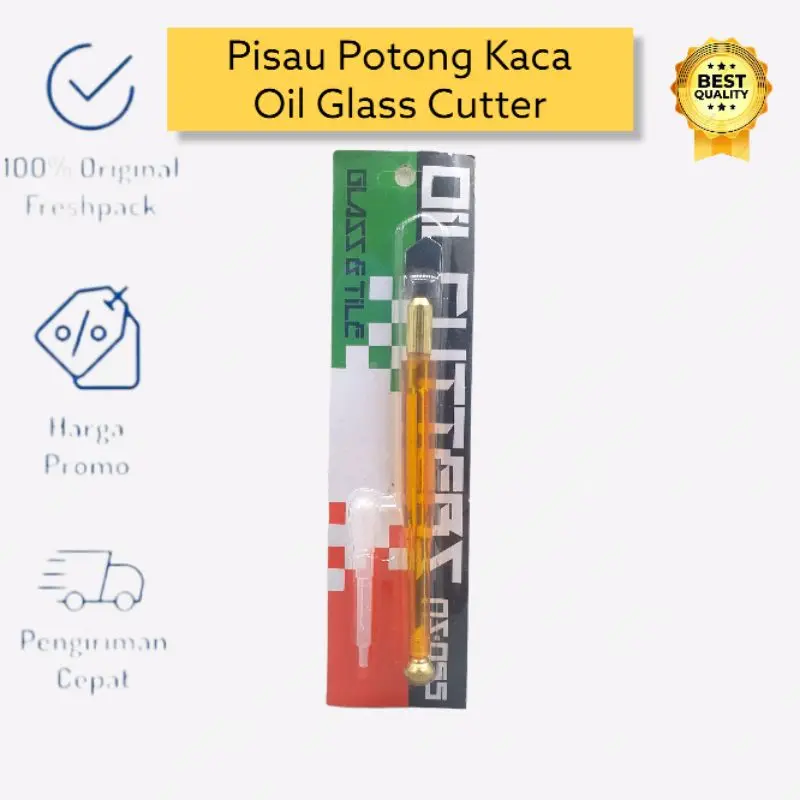 OIL GLASS CUTTER PISAU PEMOTONG KACA ALAT POTONG KACA KERAMIK MURAH