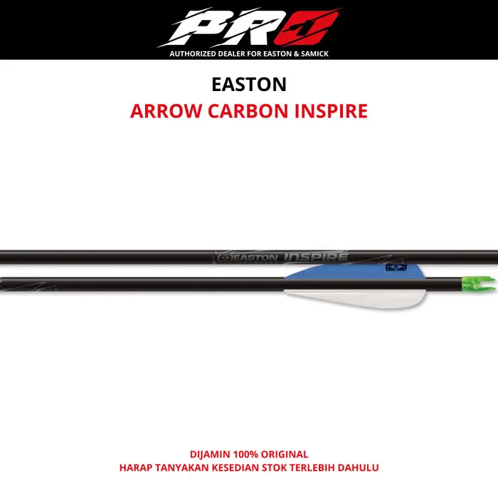 EASTON INSPIRE ARROW CARBON MURAH - ANAK PANAH CARBON - ORIGINAL EASTON USA - ANAK PANAH BUSUR PANAHAN RECURVE / BAREBOW / COMPUND BOW
