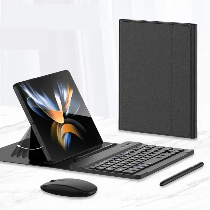 Keyboard Case For Samsung Galaxy Z Fold 7 Fold 6 Fold 4 3 2 5G Smart Wireless Book Cover Free Mouse Spen