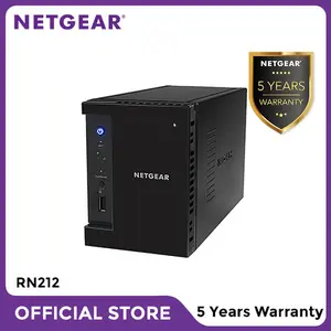 Netgear RN212 NAS Network Storage Desktop 2 Bay Server Backup N
