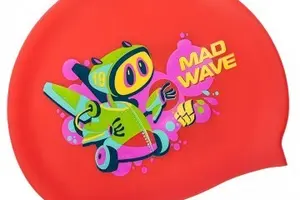 Topi Renang Anak Mad Mave Mad Bot Red