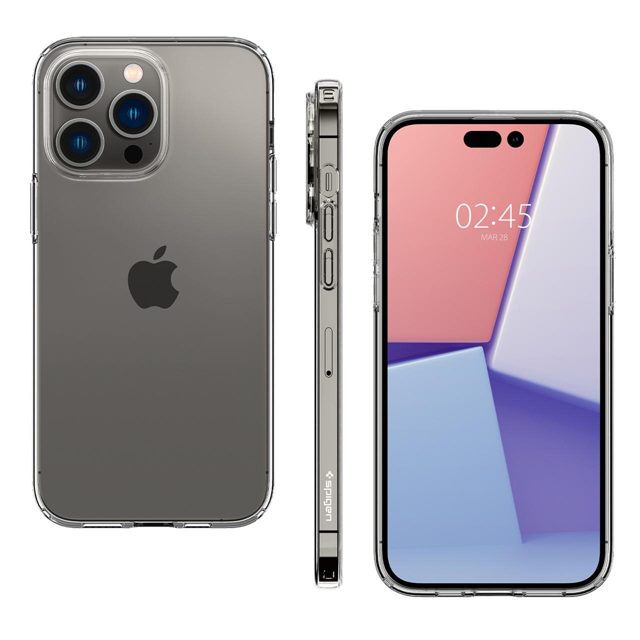 Case iPhone 14 Pro Max Plus Spigen Liquid Crystal Clear Soft Casing