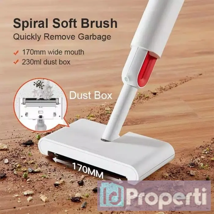 Deerma TB900 230ml 2in1 Water Spray Mop Sweeper Pel Lantai Semprot ORI