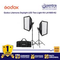 Gambar Godox Litemons LA150D-K2 Kit Daylight LED ( 2 Continuous Light ) dari Sentra Digital Kota Surabaya 1 Tokopedia