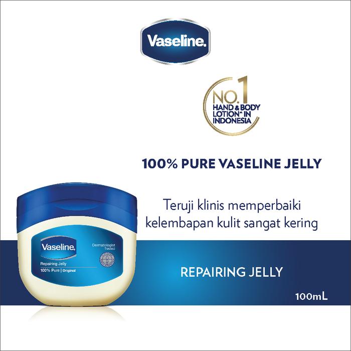Gambar Vaseline Petroleum Jelly Original 100Ml - Repairing Jelly,Kulit Rusak dari Unilever Mall Official Kab. Tangerang Tokopedia