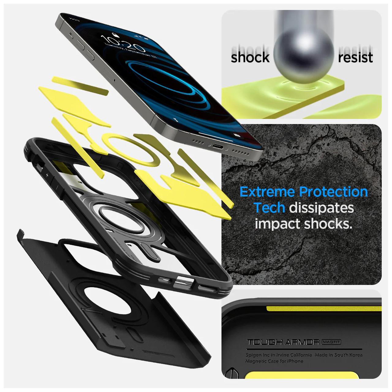 Case iPhone 14 Pro Max Plus Spigen Tough Armor MagSafe Hard Shockproof