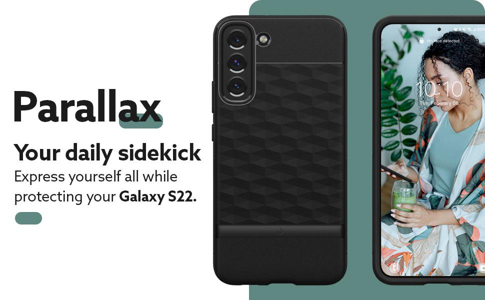 Case Samsung Galaxy S22 Ultra Plus Caseology Parallax 3D Hybrid Casing