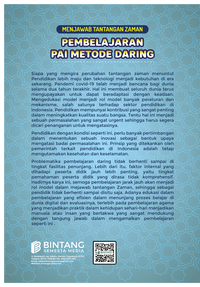 Gambar Menjawab Tantangan Zaman Pembelajaran PAI Metode Daring dari bintangsemestabook Kab. Sleman 2 Tokopedia